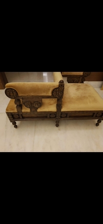 Riyadh, Furniture, SAR 700,  Wooden Crafted Inverted Love Seat