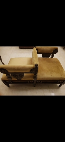 Riyadh, Furniture, SAR 700,  Wooden Crafted Inverted Love Seat