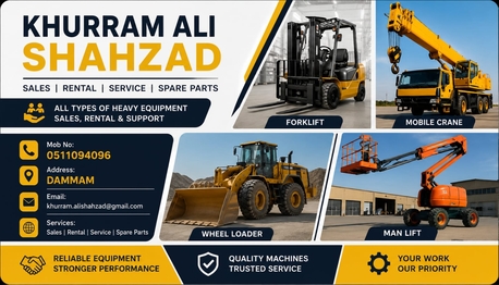 Dammam, Construction, Rental Equipment