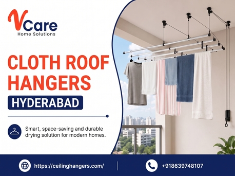 Hyderabad, Interior Design, Cloth Roof Hangers Hyderabad &ndash; Quality Installation & Sales