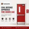 AED 40,  Civil Defense Approved Fire Doors UAE | Certified Fire-Rated Doors