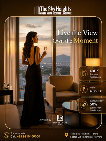 Panchkula, Real Estate For Sale, INR 4,  4 BR,  The Sky Heights Panchkula | Luxury 4 BHK Apartments In Panchkula