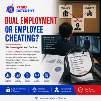 New Delhi, Legal, Dual Employment Employee Investigation In Delhi | Corporate Detective Services