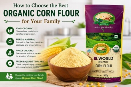 Noida, Food, INR 68,  How To Choose The Best Organic Corn Flour For Your Family | Elworld