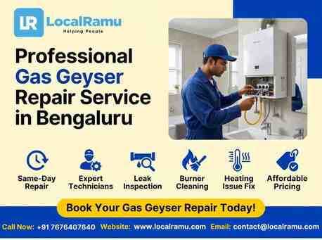 Bangalore, Appliance Repair, Fix Your Gas Geyser Today LocalRamu