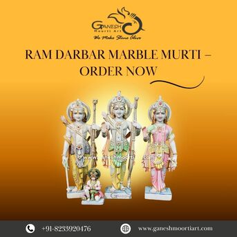 Jaipur, Furniture, INR 68000,  Ram Darbar Marble Murti &ndash; Order Now