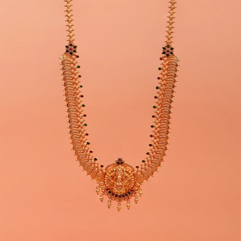 Kurnool, Businesses For Sale, Latest Gold Plated Silver Haram Designs | Padmam