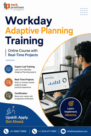 Noida, Education, Workday Adaptive Planning Training | Online Course With Real-Time Projects