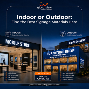 Noida, Business, Which Are The Best Indoor And Outdoor Signage Materials In 2026?