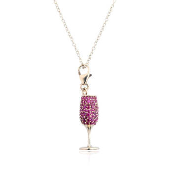 Mumbai, Jewelry, INR 525,  Buy Champagne Glass Charm For Women Online In India