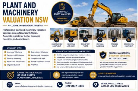 Sydney, Real Estate, Plant And Machinery Valuation &ndash; Accurate & Independent Asset Reports