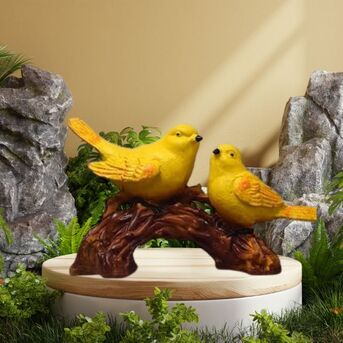 Noida, Household Items, INR 974,  Elegant Polyresin Pair Of Birds Figurine | Decorative Bird Statue For Home & Office