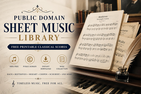 New York, Musical Instruments, Public Domain Sheet Music Library | Free Printable Classical Scores