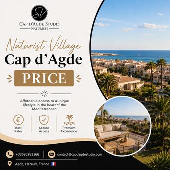 Paris, Restaurants, Naturist Village Cap D&rsquo;Agde Price &ndash; Access Fees & Accommodation Guide
