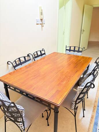 Riyadh, Furniture, SAR 500,  Home Center Wooden Dinning Table 6 Seated