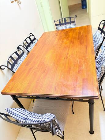 Riyadh, Furniture, SAR 500,  Home Center Wooden Dinning Table 6 Seated
