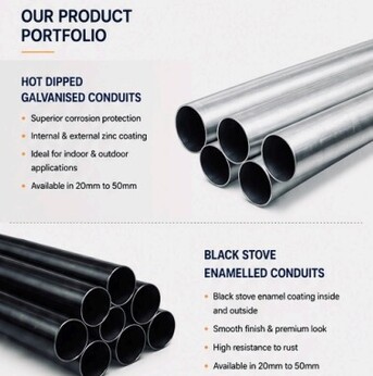 Mumbai, Materials, Download Gupta Pipes Brochure | ISI Certified GI & MS Conduit Pipes | New Adarsh Industrie