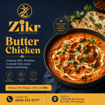 Surrey, Restaurants, Butter Chicken Surrey