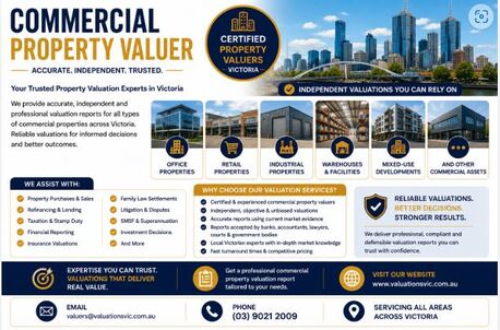 Melbourne, Real Estate, Commercial Property Valuer &ndash; Accurate & Independent Valuation Services