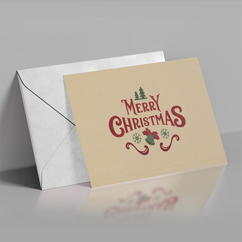 Los Angeles, Printing, Order Custom Brown Kraft Greeting Cards Folded From PrintMagic