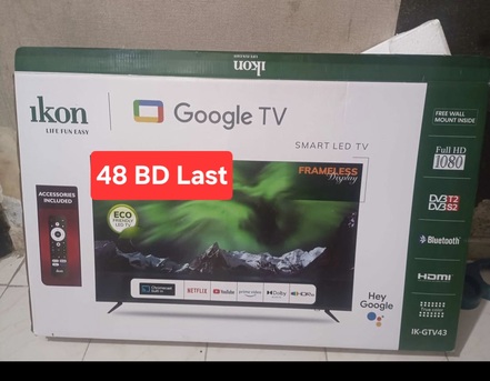 Manama, Electronics, BHD 48,  40 Inch Google Tv Use 1 Month Only With 11 Month Warranty 48 Bd Msg 3670 8372 Wts Ap No Ca