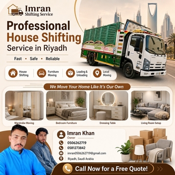 Riyadh, Delivery, Professional House Shifting Service In Riyadh