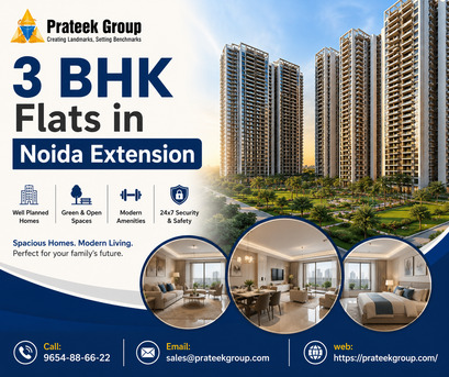 Noida, Real Estate, 3 BHK Flats In Noida Extension