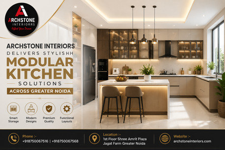 Greater Noida, Interior Design, Archstone Interiors Delivers Stylish Modular Kitchen Solutions Across Greater Noida