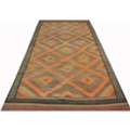 USD 890,  5x12 Orange Old Persian Kilim Runner Rug In DFW TX