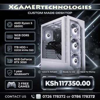 Nairobi, Electronics, KES 117350,  Purpose Built Ryzen 5 Desktop With NVidia RTX Graphics