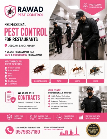 King Abdullah Financial District, Pest Control, Restaurant Pest Control Experts In Jeddah | Safe • Certified • Reliable 🛡️🐜