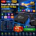BHD 13,  8K Smart TV Box 5G With Android 16 Free All News & Sports Channels, Series & Latest Movies