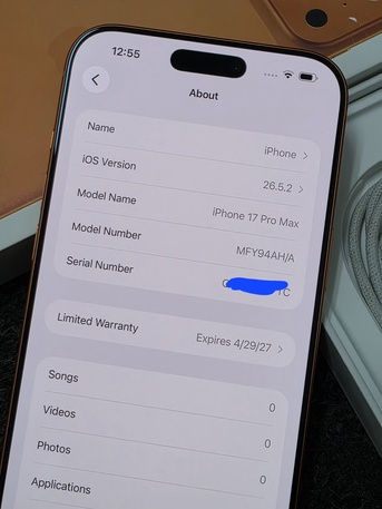 Olaya, Mobile Phones, SAR 4650,  IPhone 17 Pro Max 256gb Cosmic Orange