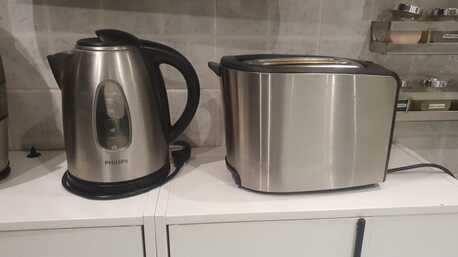 Riyadh, Household Items, SAR 159,  Philips Slice Toaster & Electric Kettle