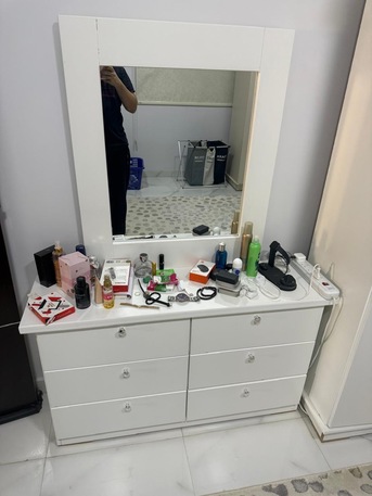 Al Narjis, Furniture, SAR 400,  Bedroom Set &ndash; Wardrobe + Dressing Table With Mirror