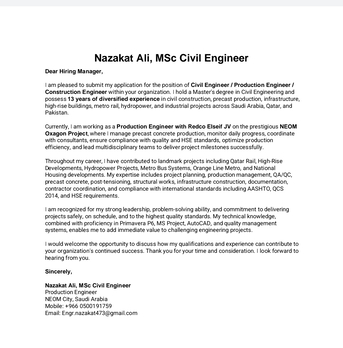 Jeddah, Job Seekers, Civil Engineer
