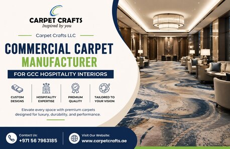 Dubai, Household, Commercial Carpet Manufacturer For GCC Hospitality Interiors