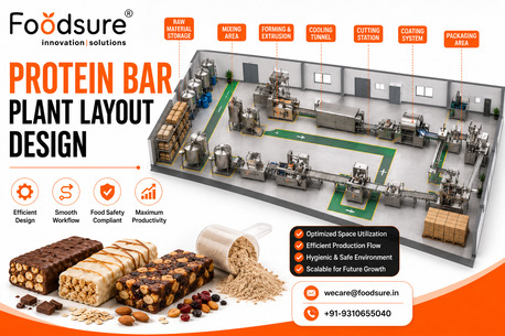 Noida, Machinery, INR 2500000,  Protein Bar Production Line Layout | Complete Factory Design Solutions
