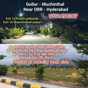 Hyderabad, Residential Plots, INR 28999,  221 Sq. Yard,  30 Acres HMDA & RERA Approved Plots Near Hyderabad Near ORR Exit No 15