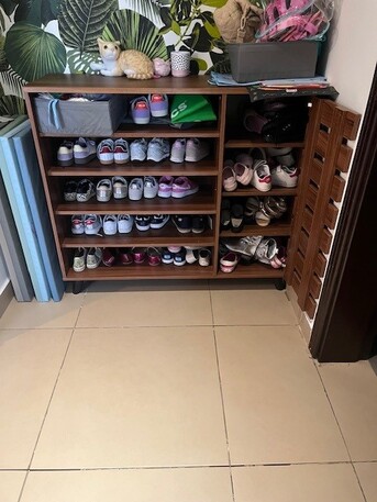 Obhur Al Shamaliyah, Furniture, SAR 400,  2 Shoe Cabinets (oak And Brown)