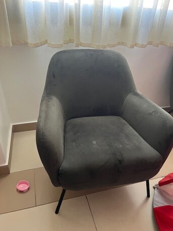 Obhur Al Shamaliyah, Furniture, SAR 450,  Arm Chair From Home Centre Green Velvet (x2)