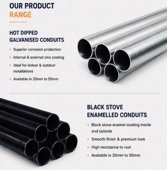 Mumbai, Heavy Equipment, N.A.I GI & MS Conduit Pipes Brochure | Electrical Conduit Pipe Catalogue