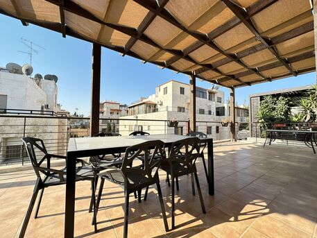 Abdoun, Apartments, Flats, Houses & Villas, JOD 16000/month,  Furnished,  2 BR,  100 Sq. Meter,  Furnished Rooftop For Rent In Abdoun