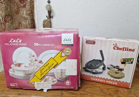Jubail, Household Items, SAR 220,  Dinner Set 30 Pcs. Melamine + Get Free Chapati Press (Savings Offer) )