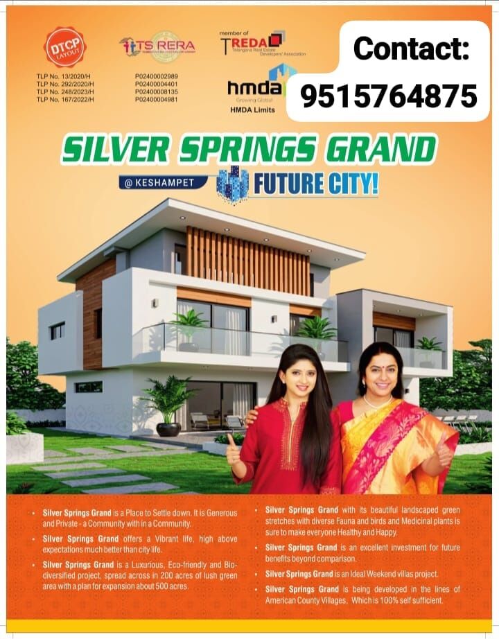 Hyderabad, Real Estate For Sale, INR 8500,  Open Plots For Sale, Starting Price 8,500 @ Future City