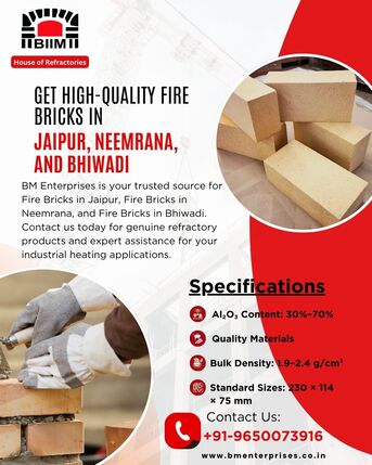 Jaipur, Materials, INR 120,  Get High-Quality Fire Bricks In Jaipur, Neemrana, And Bhiwadi