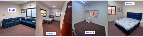 Jubail, Apartments, Flats, Houses & Villas, SAR 2500/month,  3 BR,  3 BHK Furnished Family Flat  SAR 2500 Monthly