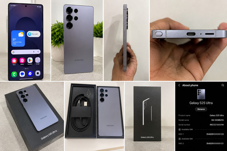 Umm Al Hassam, Mobile Phones, BHD 310,  Samsung Galaxy S25 Ultra &ndash; 12GB RAM / 256GB Storage &ndash; Silver Blue &ndash; Excellent Condition