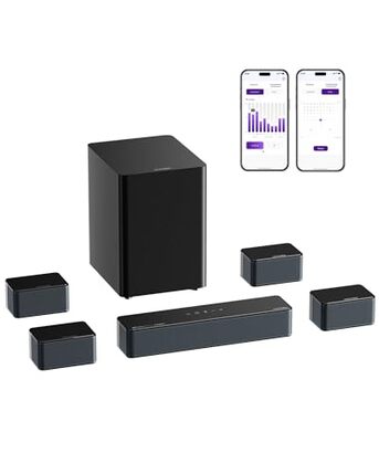 Riyadh, Home Audio, SAR 1000,  ULTIMEA 7.1 Sound Bar With Dolby Atmos, 500W Home Theater Surround System