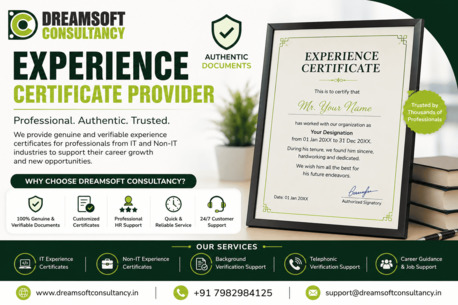 Punjab, Business, Experience Certificate Provider In Punjab | Dreamsoft